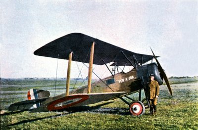 Das Yen A Bon Kampfflugzeug, ein britisch gebauter Sopwith, geflogen von Leutnant Pierre Daucourt, Verdun, 1916 von Jules Gervais Courtellemont
